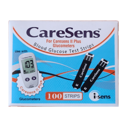 CareSens Blood Glucose Monitoring Test Strip 100 Strips (2X50 PACK ...